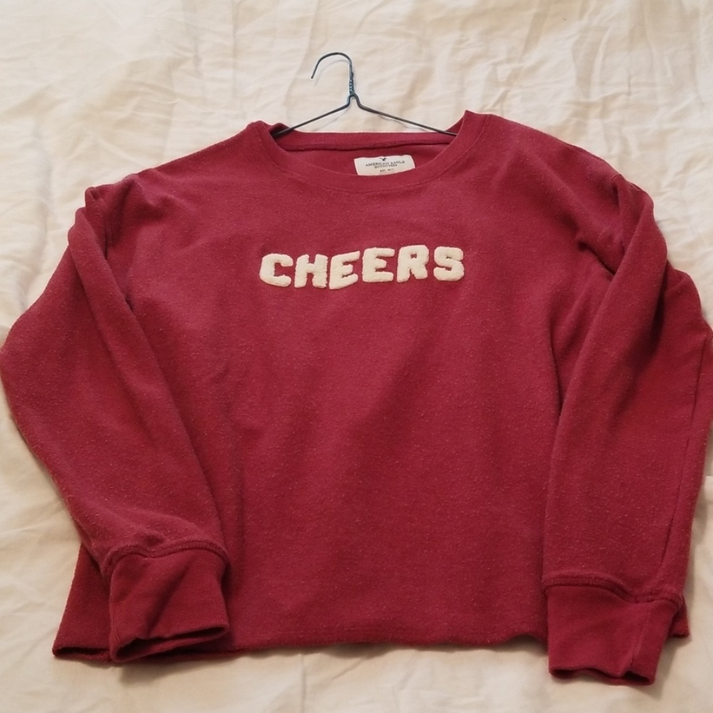 Long-sleeve American Eagle "Cheers" shirt